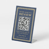 Benutzerdefinierter QR-Code Verlasst einen Klassik Sockelschild (Vorderseite)