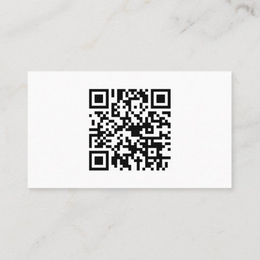 Benutzerdefinierter QR-Code Visitenkarte (Rückseite)
