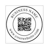 Benutzerdefinierter QR-Code Vorlage Klassischer Ru Gummistempel (Prägung)
