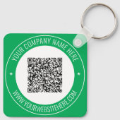 Benutzerdefinierter QR-Code Website-Farben Schlüss Schlüsselanhänger (Rückseite)