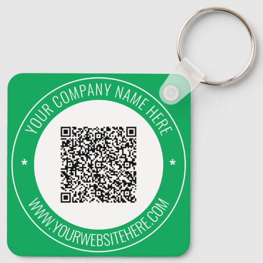 Benutzerdefinierter QR-Code Website-Farben Schlüss Schlüsselanhänger (Rückseite)