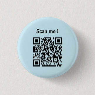 benutzerdefinierter QR-Code Website Förderung blau Button