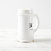 Benutzerdefinierter QR-Code-Website für einfaches Bierglas (VorderseiteRechts)