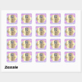 Benutzerdefinierter QR-Code Werbemittel Rosa Farbv Quadratischer Aufkleber (Blatt)