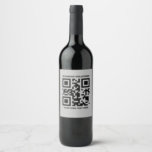 Benutzerdefinierter QR-Code Zurück-Logo T - Shirt Weinetikett (Vorderseite)
