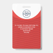 Benutzerdefinierter QR-Foto für Firmenmitarbeiter  Ausweis (Rückseite)