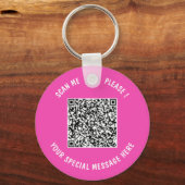 Benutzerdefinierter QR-Schlüsselanhänger - Farben  Schlüsselanhänger (Rückseite)