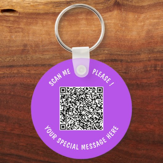 Benutzerdefinierter QR-Schlüsselanhänger - Farben Schlüsselanhänger (Vorderseite)