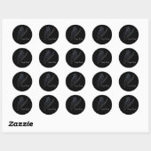 Benutzerdefinierter Rabe auf Feder Sticker (Blatt)