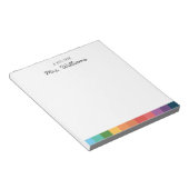 Benutzerdefinierter Rainbow-Lehrer Notepad Notizblock (angewinkelt)