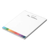 Benutzerdefinierter Rainbow-Lehrer Notepad Notizblock (Rotiert)