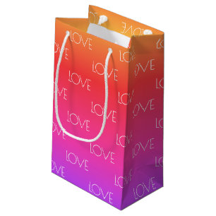 Benutzerdefinierter Rainbow-Liebe Kleine Geschenktüte