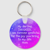 Benutzerdefinierter Rainbow Ombre Galaxy Stars Neb Schlüsselanhänger (Rückseite)