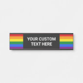 Benutzerdefinierter Rainbow-Prix Türschild (Vorderseite )