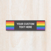 Benutzerdefinierter Rainbow-Prix Türschild (Vorderseite )