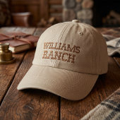 Benutzerdefinierter Ranch-Name Bestickte Baseballkappe