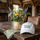 Benutzerdefinierter Ranch-Name Bestickte Baseballkappe
