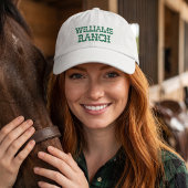 Benutzerdefinierter Ranch-Name Bestickte Baseballkappe