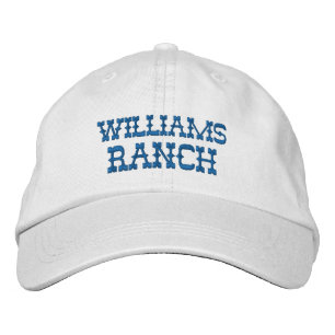 Benutzerdefinierter Ranch-Name Bestickte Baseballkappe