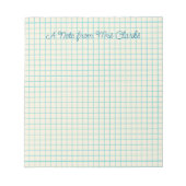 Benutzerdefinierter Rasterlehrer Notizblock (Vorderseite)