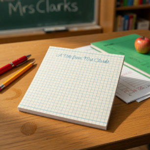 Benutzerdefinierter Rasterlehrer Notizblock