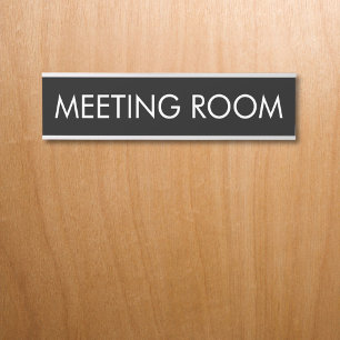 Benutzerdefinierter Raumname Einfach Modern Minima Türschild