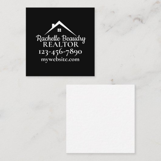 Benutzerdefinierter Realtor für Real Anwesen Marke Begleitkarte (Vorne/Hinten)