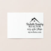 Benutzerdefinierter Realtor für Real Anwesen Marke Folienkarte (Innenseite)