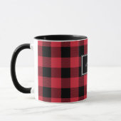 Benutzerdefinierter Red Buffalo Karo Karierter Nam Tasse (Links)
