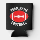 Benutzerdefinierter Red Football Team Name oder Pe Dosenkühler (Vorderseite)