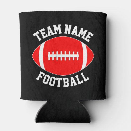 Benutzerdefinierter Red Football Team Name oder Pe Dosenkühler (Rückseite)