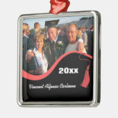 Benutzerdefinierter Red Tassel Abschluss Ornament Aus Metall (Links)