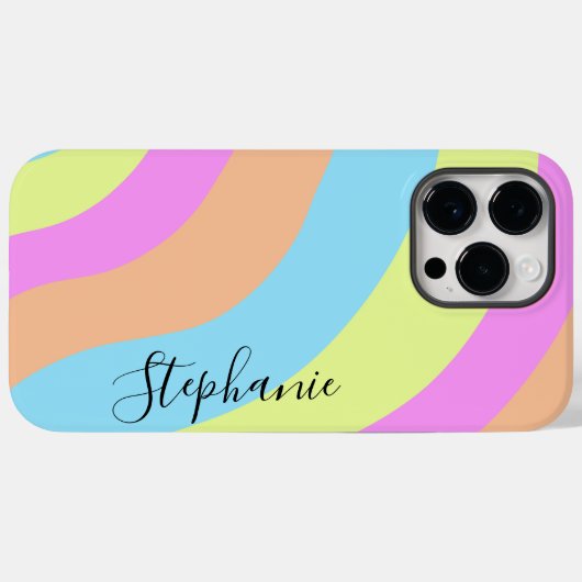 Benutzerdefinierter Regenbogen auf der Farbpalette Case-Mate iPhone Hülle (Rückseite (Horizontal))