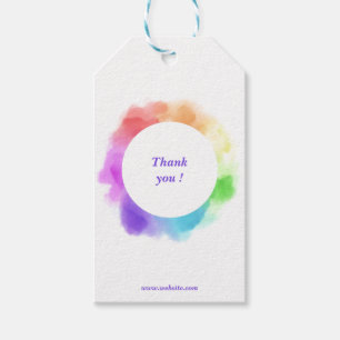 Benutzerdefinierter Regenbogen-Geschäfts-Promo-Kun Geschenkanhänger