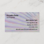 Benutzerdefinierter Regenbogenfarben Design QR-7-Z Visitenkarte (Vorderseite)