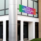 Benutzerdefinierter Regenbogenfarben Prom-Banner Banner (Äußeres Gebäude)
