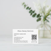 Benutzerdefinierter Reinigungsservice Einfache mod Visitenkarte (Stehend Vorderseite)