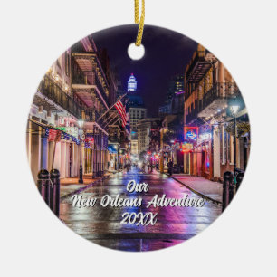 Benutzerdefinierter Reise-Foto-Weihnachtsbaum Keramik Ornament