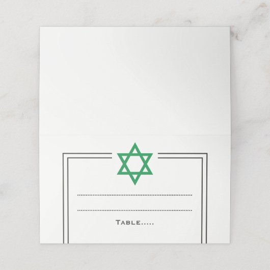 Benutzerdefinierter Request Star von David Platzkarte (Außenseite Aufgefaltet)