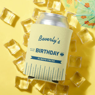 Benutzerdefinierter Retro-Butter-Stick-Gelb-Blau-G Dosenkühler