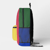 Benutzerdefinierter Retro-Farbenblock Initialien-R Bedruckter Rucksack (Rechts)