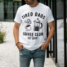 Benutzerdefinierter Retro-Müdiger-Väter-Café-Club