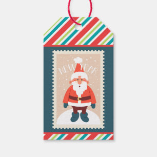 Benutzerdefinierter Retro-Papier-Stempel-Streifen- Geschenkanhänger