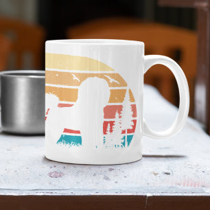 Benutzerdefinierter Retro-Sonnenuntergang Vintage Kaffeetasse