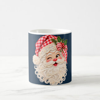 Benutzerdefinierter Retro-Spitzen-Weihnachtsmann, Kaffeetasse