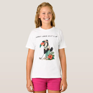 Benutzerdefinierter Retro-Tukan-Jugend-Golfschläge T-Shirt