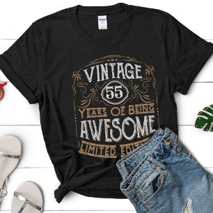 Benutzerdefinierter Retro Vintage Farb Stil Grundg T-Shirt