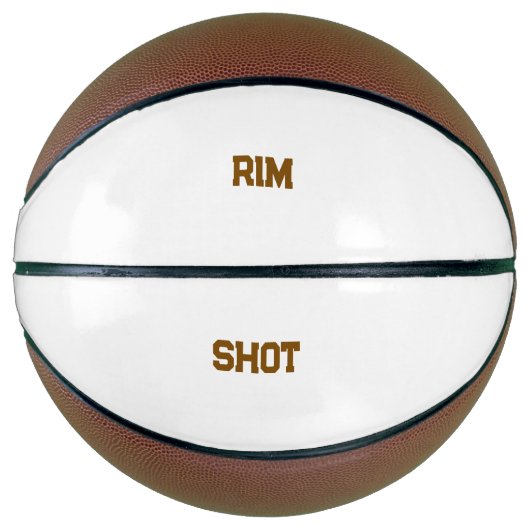 Benutzerdefinierter Rim Shot Basketball (Vorderseite)