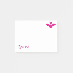 Benutzerdefinierter Rosa Fledermaus Süßer Goth Nam Post-it Klebezettel