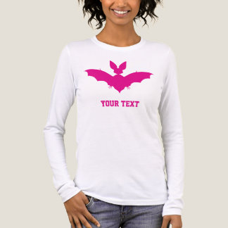 Benutzerdefinierter Rosa Fledermaus Süßer Goth Nam Tri-Blend Shirt